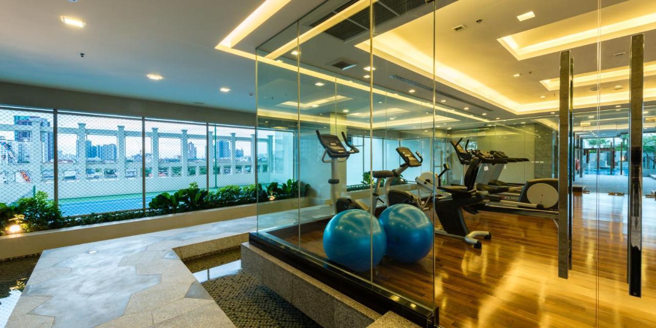 茉莉花豪华公寓-Sha认证 曼谷 外观 照片 The gym at the 10th floor